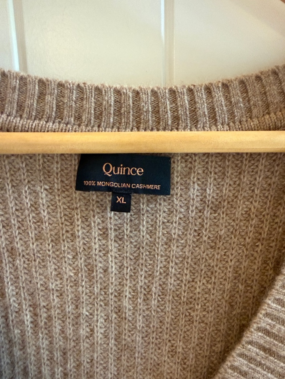 Quince Mongolian Cashmere Fisherman Sweater Vest - Picture 3 of 6